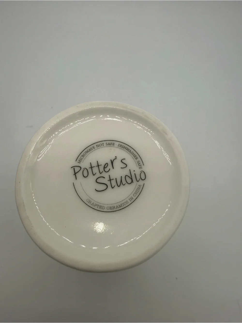 Potter's Studio Heart Shaped Rim Milk Pitcher Creamer Ceramic White Farmhouse